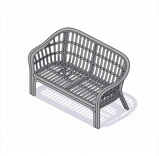 Rattan / Garden Chair (2 Seater)