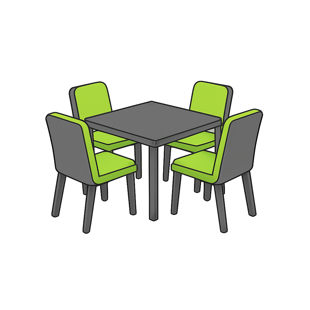 4 Seat Outdoor Garden Dining Set